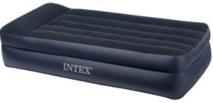 Intex Pillow Rest Raised Airbed with Built-in Pillow and Electric Pump, Twin