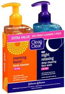 Facewash For Your Oily Skin Clean and Clear Morning Burst, Day Night Pack, 16 Ounce