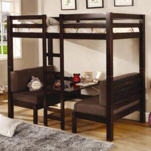 Best Bunk Beds Coaster Home Twin over Twin Workstation Convertible