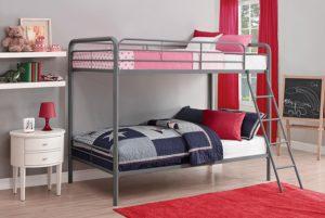 Best Bunk Beds DHP Twin-Over-Twin Bunk Bed with Metal Frame and Ladder