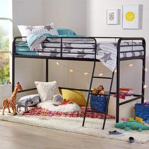 Bunk Beds Under $100 $150 $200 & $300 - AmazonBasics Metal Twin Loft Bed