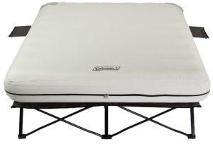 Coleman Airbed Cot Queen with Side Tables and 4D Battery Pump Review 2017