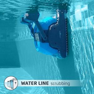 DOLPHIN Oasis Z5i Robotic Pool Cleaner Review - Waterline Scrubbing