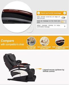 Electric Full Body Shiatsu Massage Chair Review - Hand and Wrist Massage