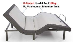 Ghostbed Adjustable Base Reviews - Unlimited Head & Foot Tilting