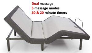 Ghostbed Adjustable Base Reviews - Dual Massage Features