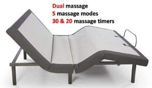 Ghostbed Adjustable Base Reviews - Dual Massage Features