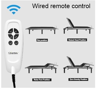 Giantex Basic Adjustable Bed Review - Wired Remote Control