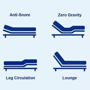 IRVINE Adjustable Bed Review - Positions