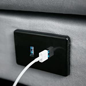 IRVINE Adjustable Bed Review - USB ports