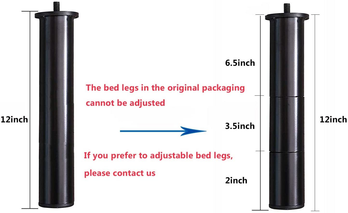 Leisuit Adjustable Bed - Height adjustability