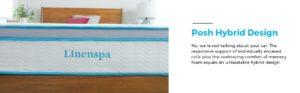 LinenSpa 12 inch Hybrd Mattress Hybrid Design