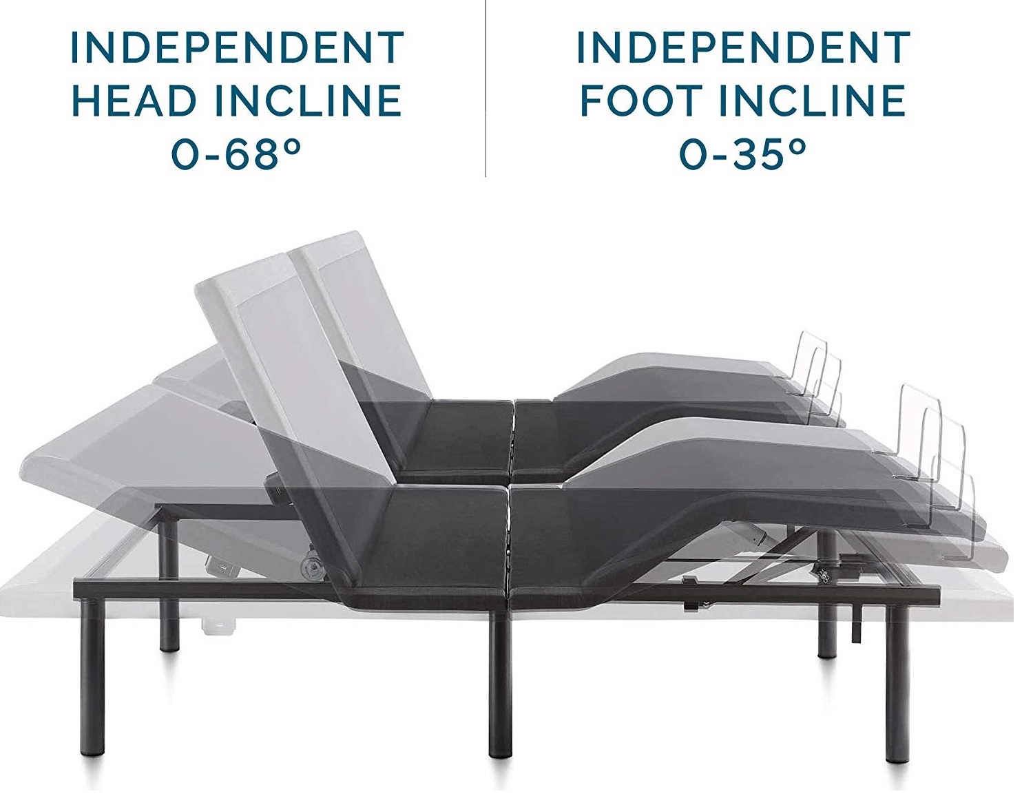 Lucid L600 Adjustable Bed Reviews - Head and Feet Adjustments