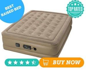 Most Comfortable Air Mattress Insta-Bed Raised Air Mattress with Never Flat Pump