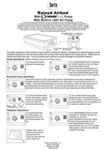 Serta Raised Air Mattress with Neverflat Pump