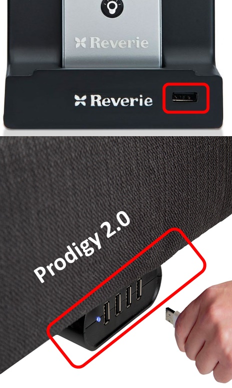 USB Ports Prodigy 2.0 Vs Reverie 8Q