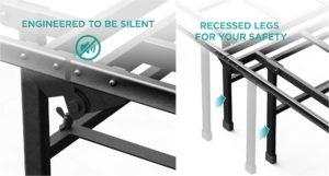 Zinus Elite SmartBase Review - Capped Legs & Noise Free Construction