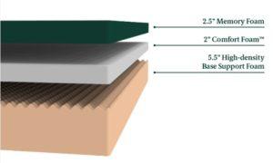 Zinus Green Tea Mattress 10 inch Layer Construction Zinus Vs Tuft and Needle