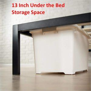 Zinus Modern Studio Bed Frame 1500 Review - 13 Inch Under the Bed Storage Space