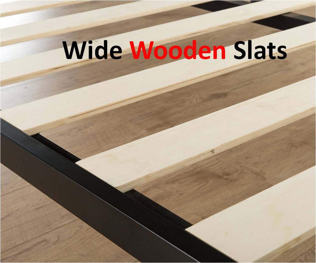 Zinus Modern Studio Bed Frame 1500 Review - Wooden Slats
