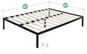 Zinus Modern Studio Platform 1500 Review - Dimensions